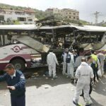 Atentado suicida en un autobús en el norte de Israel en 2002