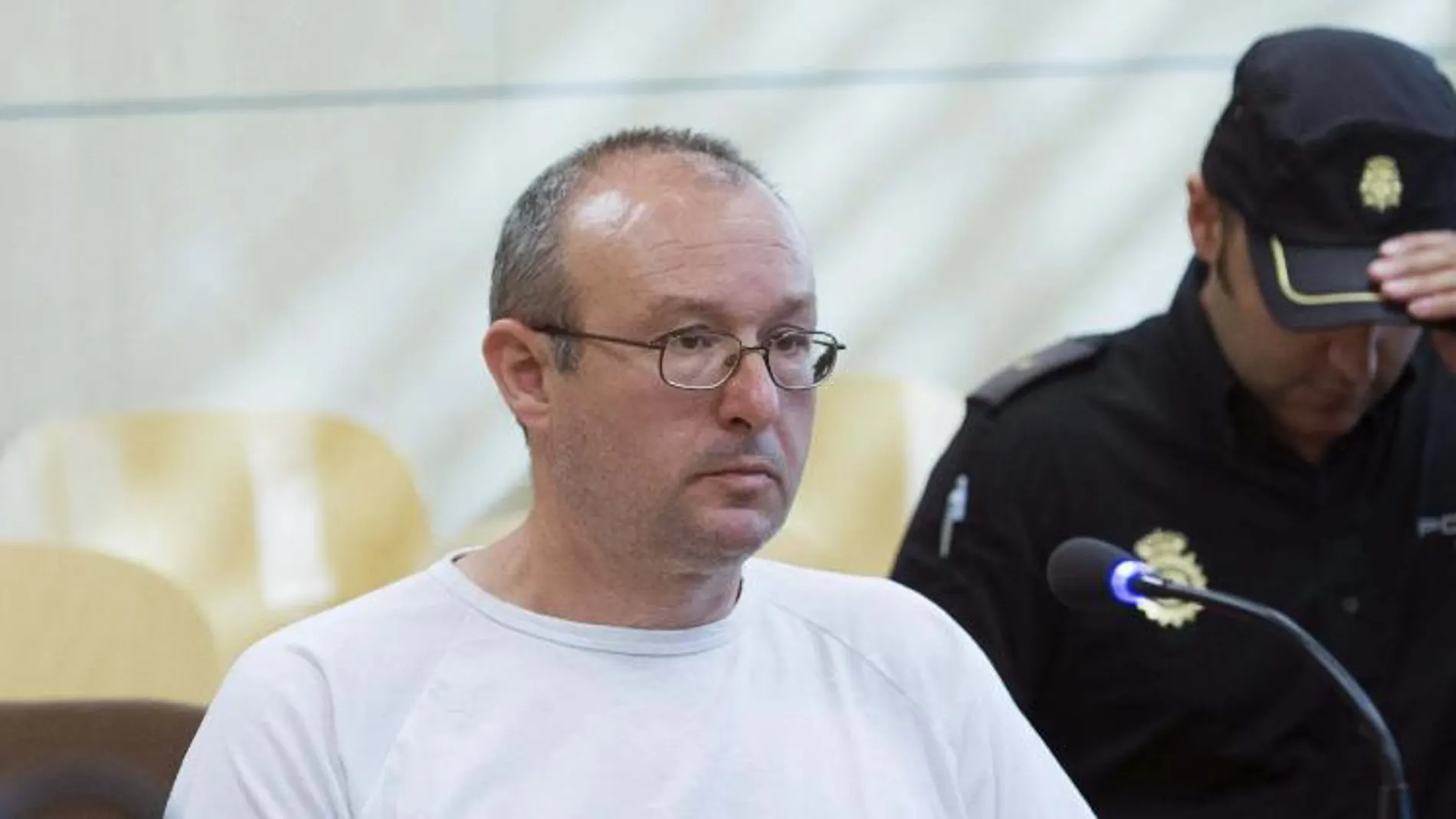 El etarra Juan Ramón Carasatorre, durante el juicio celebrado hoy en la Audiencia Nacional