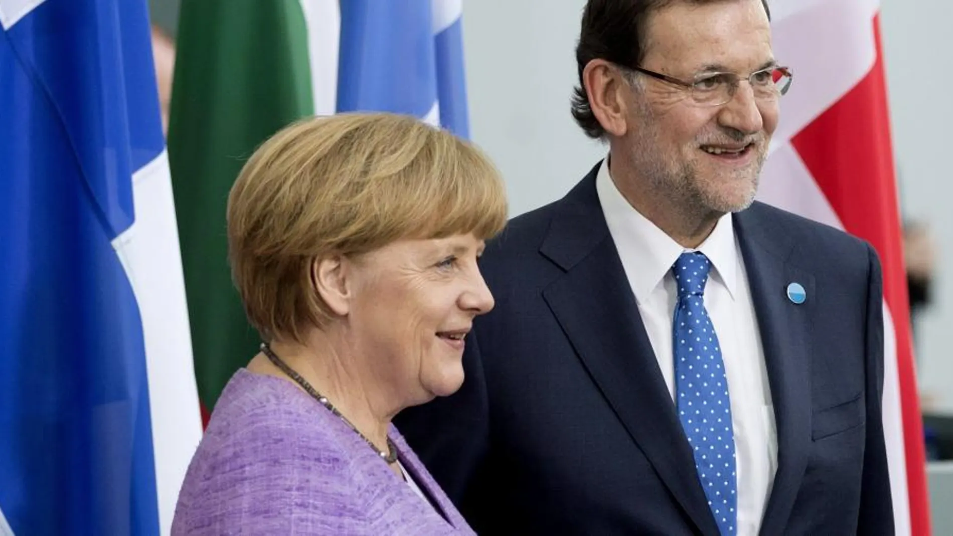 El presidente del Gobierno español, Mariano Rajoy, y la canciller alemana, Angela Merkel.