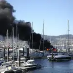  Arde el yate del exfutbolista Michel Salgado en Vigo