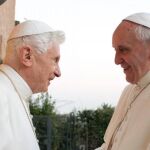 Francisco y Benedicto XVI el pasado domingo durante su encuentro