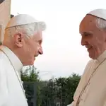 Francisco y Benedicto XVI el pasado domingo durante su encuentro