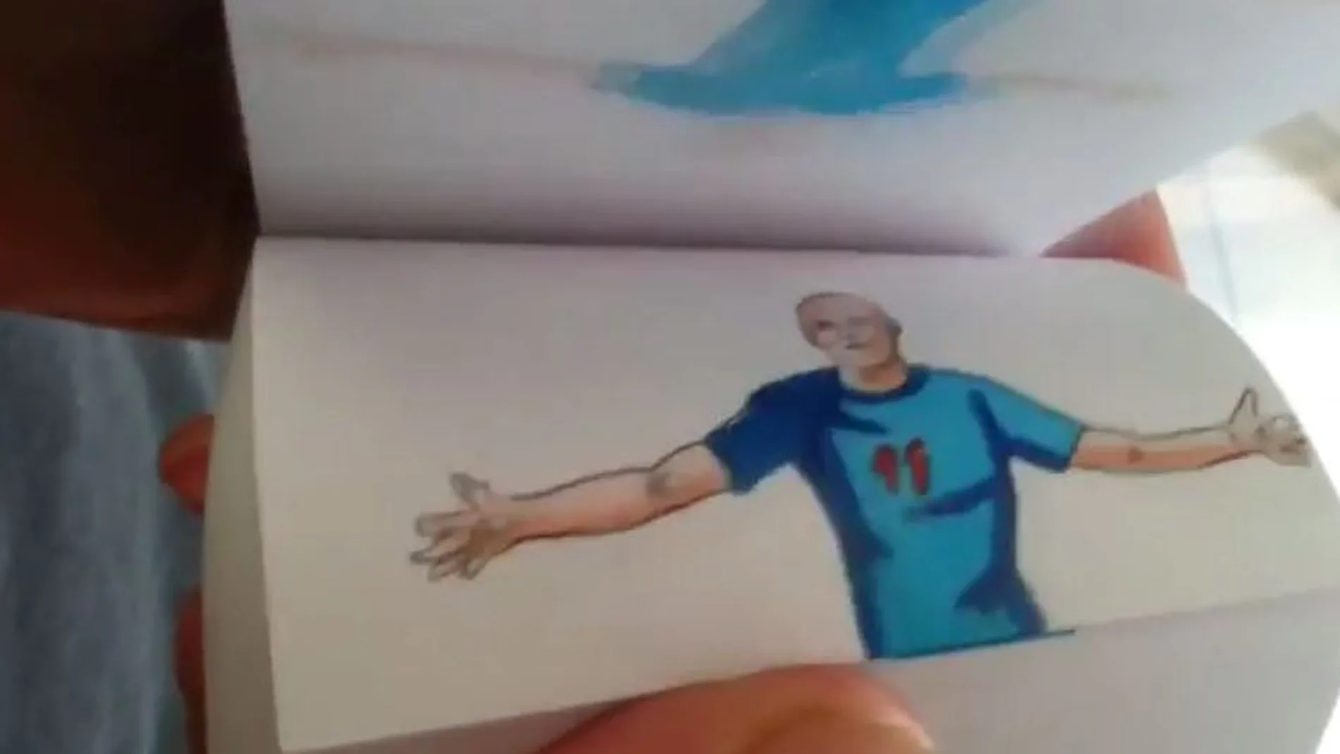 Imagen del delantero holandés Robben celebrando uno de sus goles contra España