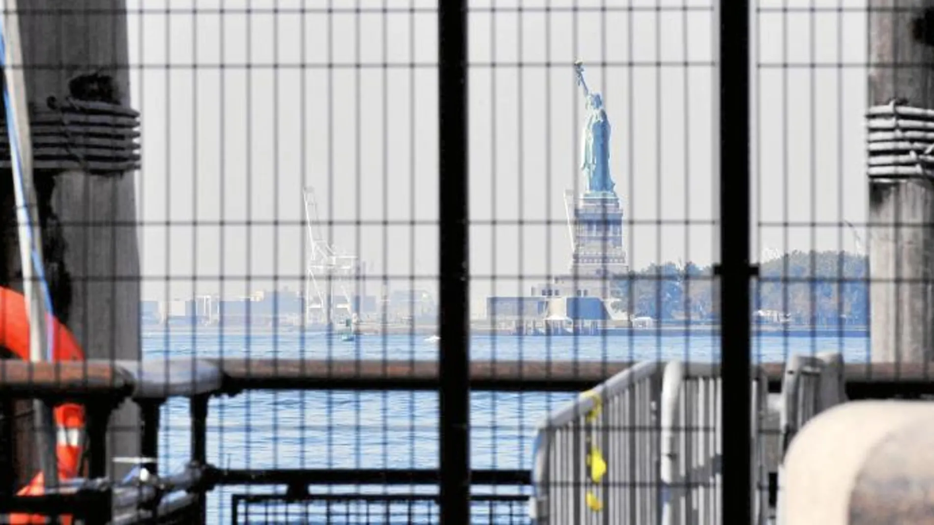 La Estatua de la Libertad, en Nueva York, también permaneció cerrada