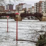 Río Ebro a su paso por la localidad burgalesa de Miranda de Ebro