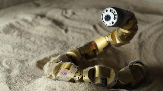 Los investigadores implementan el sidewinding en robots para que repten sobre la arena sin hundirse