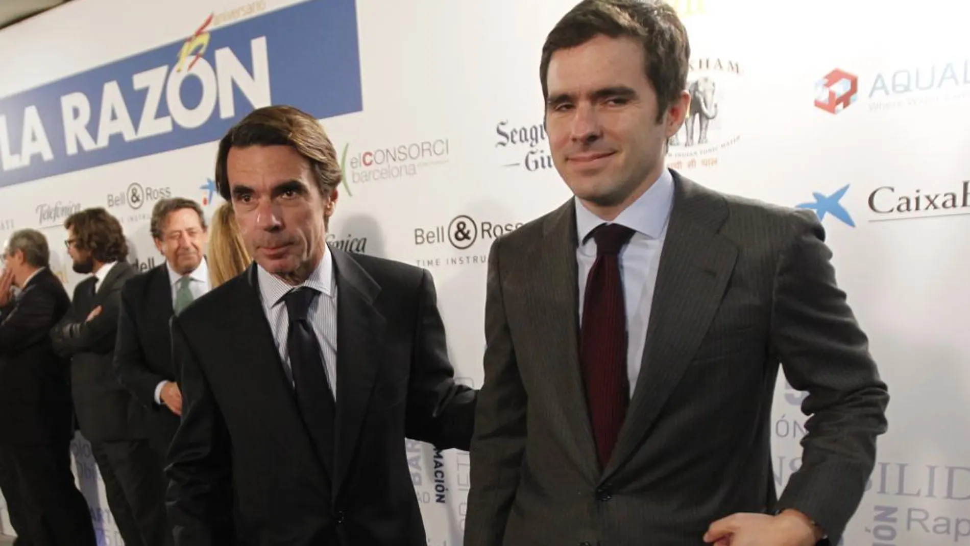 El ex presidente del Gobierno y su hijo, José María Aznar Jr