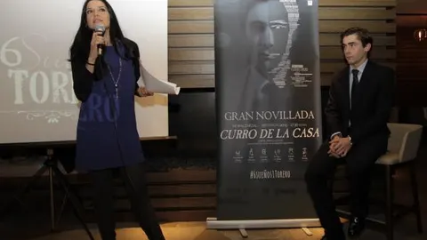 Patricia Navarro y Curro de la Casa durante la presentación