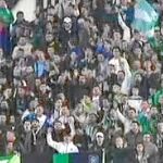 La peña radical Supporters, en el gol sur del estadio del Betis, de donde nacieron los cánticos