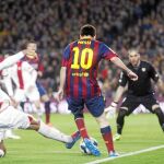 Messi fue una pesadilla para la defensa del Rayo durante toda la tarde