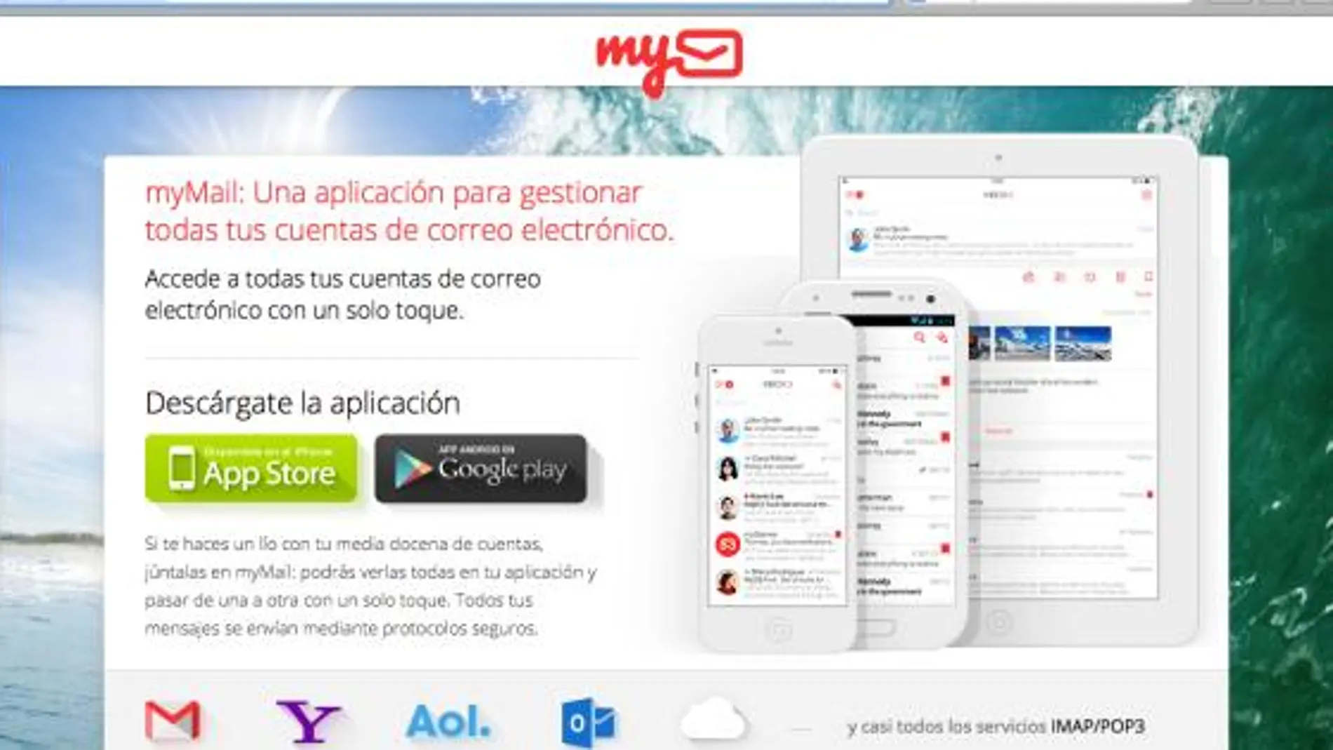 Gestiona fácilmente tus cuentas de correo electrónico con myMail