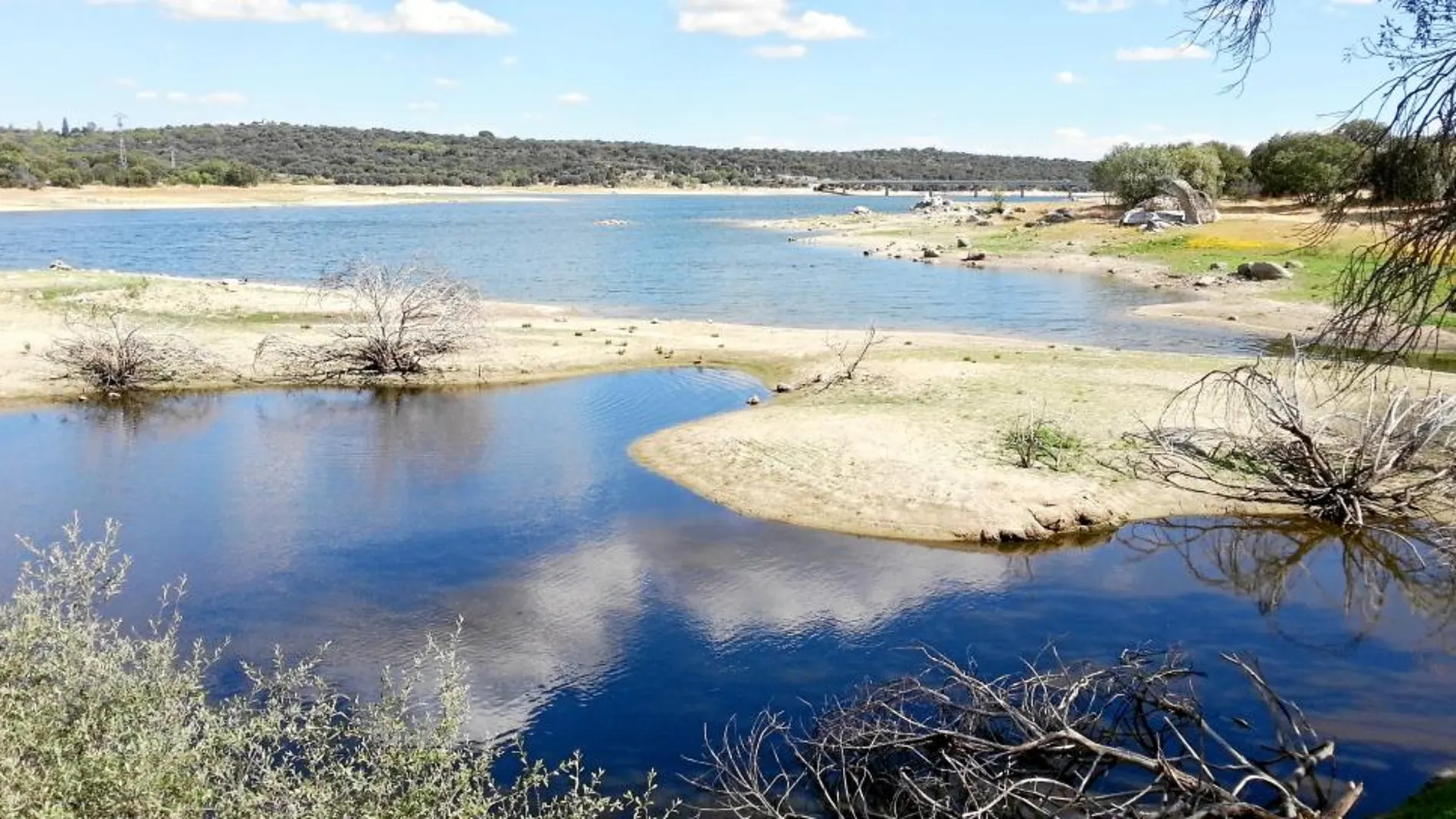 El embalse de Valmayor, en una imagen de la semana pasada
