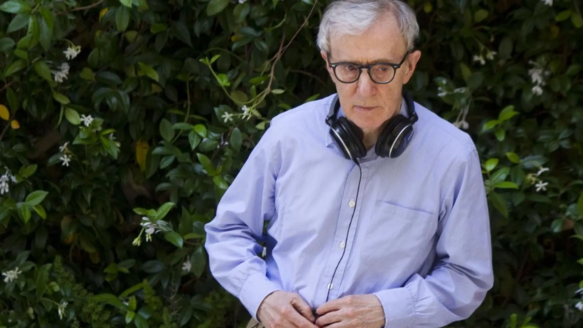 Woody Allen en Roma durante el rodaje de «The Bop Decameron»