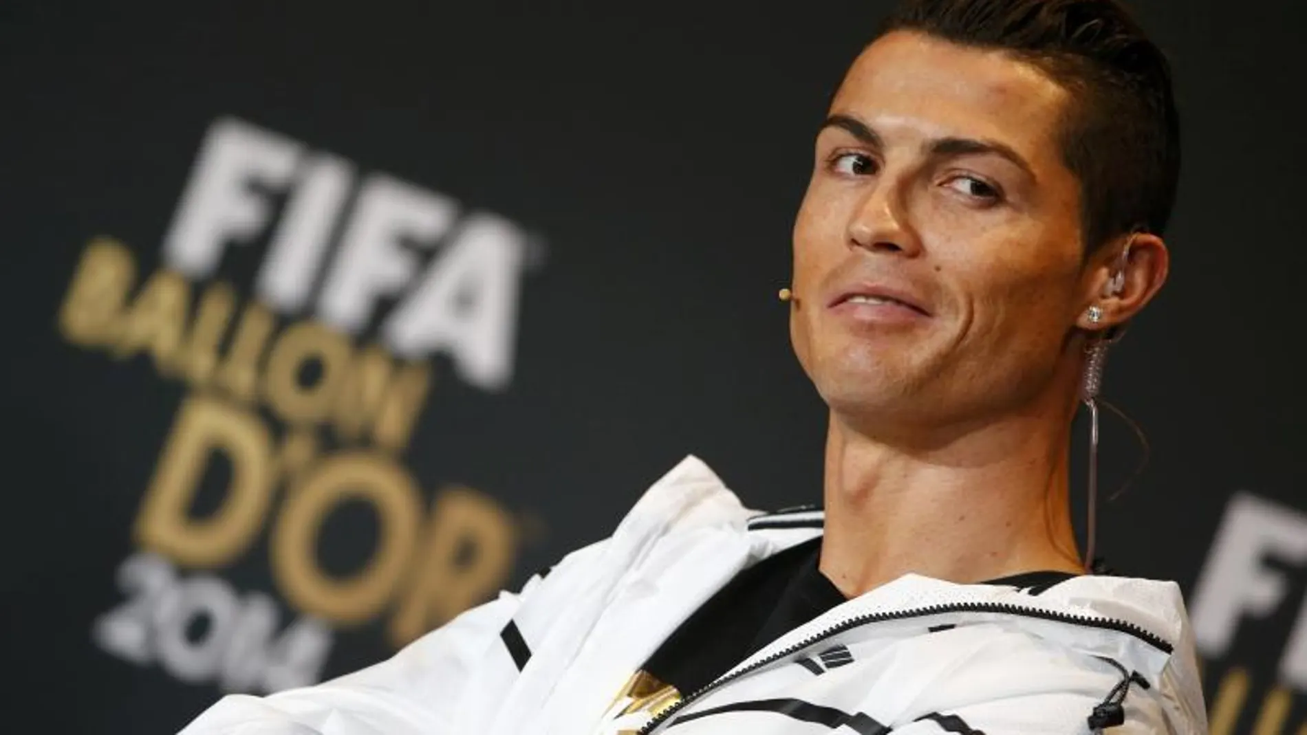 Cristiano Ronaldo, durante la rueda de prensa previa a la entrega del Balón de Oro.