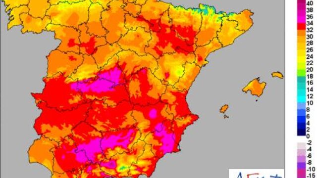 Las temperaturas, en moderado descenso.
