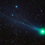 Cometa Lovejoy observado cerca del Observatorio del Teide la noche del 10 de enero de 2015