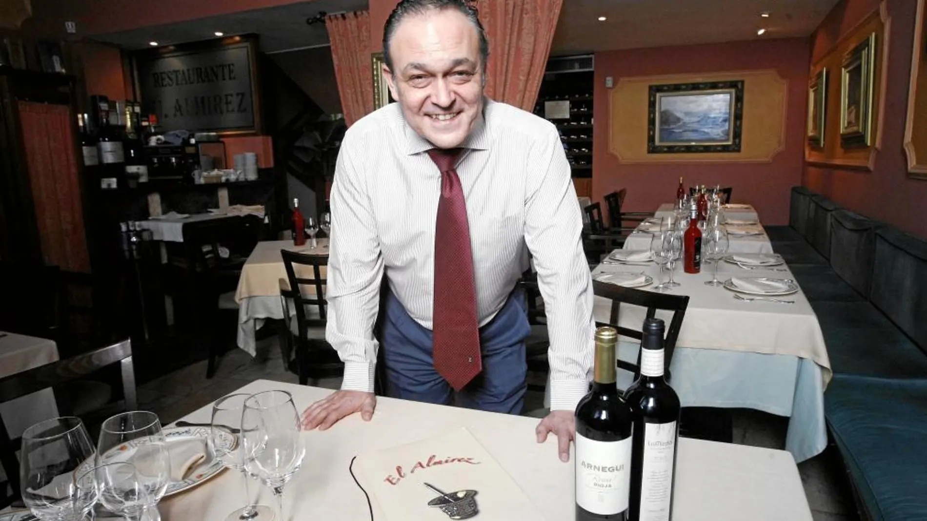 José de la Cruz, en el comedor del restaurante