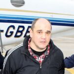 Javier Abaunza, en el momento de su llegada a Madrid