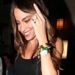 Sofia Vergara en Miami,a la salida de una fiesta