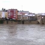 Preocupación en Miranda de Ebro por la crecida del río
