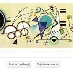 Kandinski pinta el doodle más abstracto