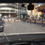 El operativo de seguridad selló las calles del centro de Madrid