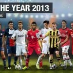 Imagen del «Equipo del Año 2013» uefa.com, que acaba de hacer público el organismo futbolístico
