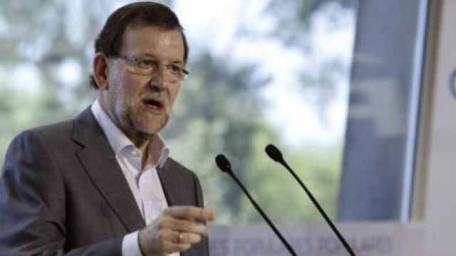 Mariano Rajoy durante su intervención hoy en la clausura de la escuela de verano del PP en El Escorial (Madrid).