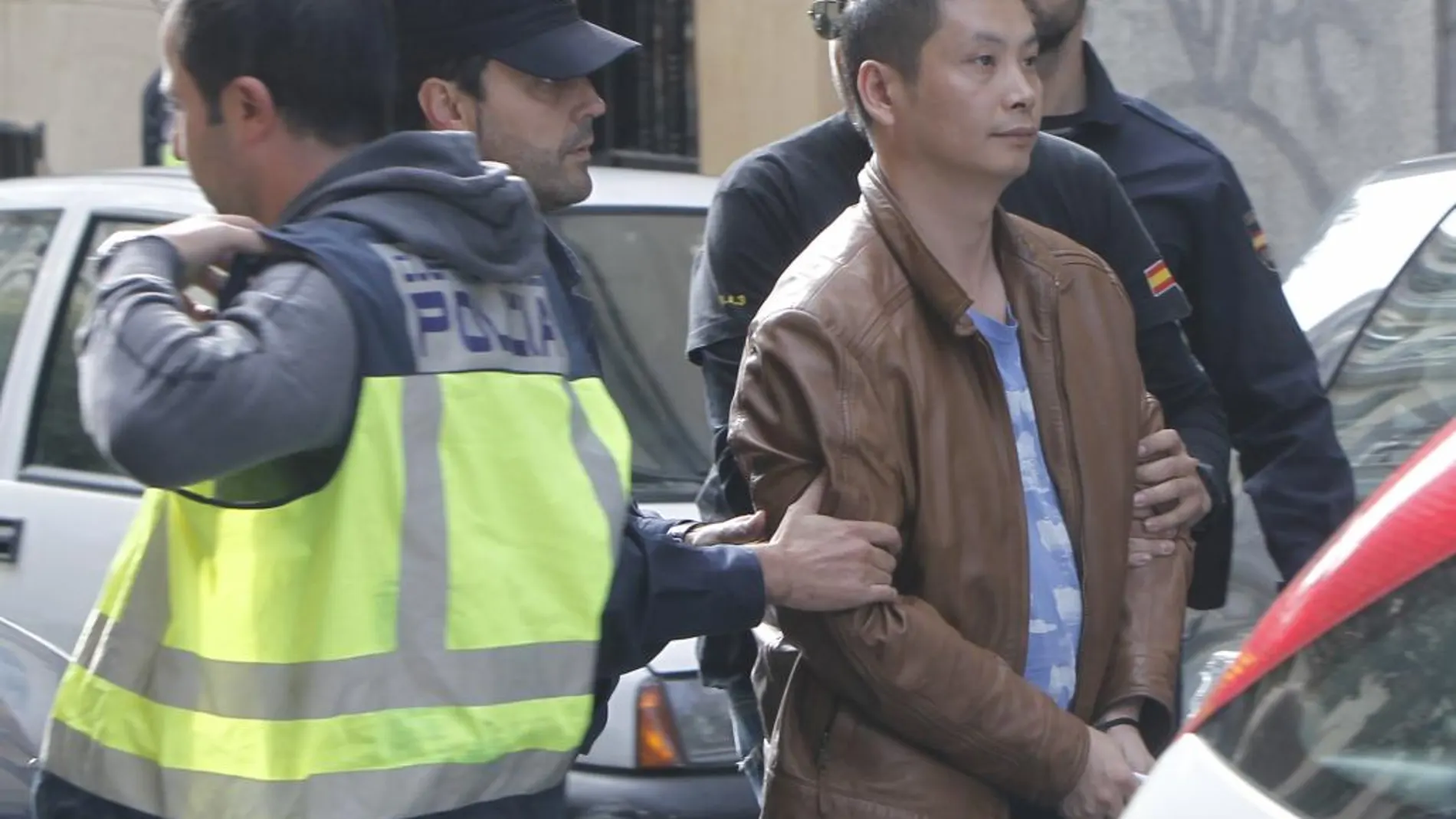 Gao Ping, supuesto líder de la organización criminal, el día de su detención en 2012