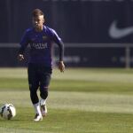 El delantero brasileño del FC Barcelona, Neymar Jr, durante un entrenamiento