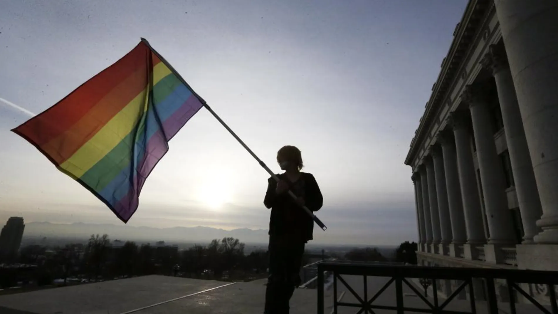 Un activista en defensa de los derechos de los homosexuales, en una imagen de archivo