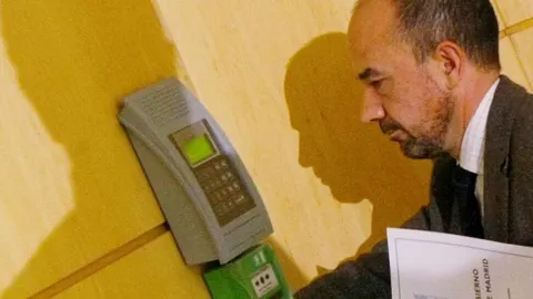 El vicealcalde de Madrid, Miguel Ángel Villanueva, hoy, tras hacer pública su dimisión
