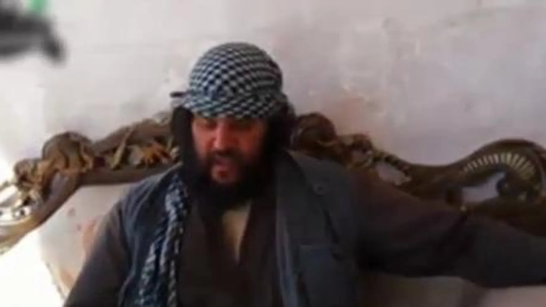 Imagen del presunto terrorista que aparecía en el vídeo.