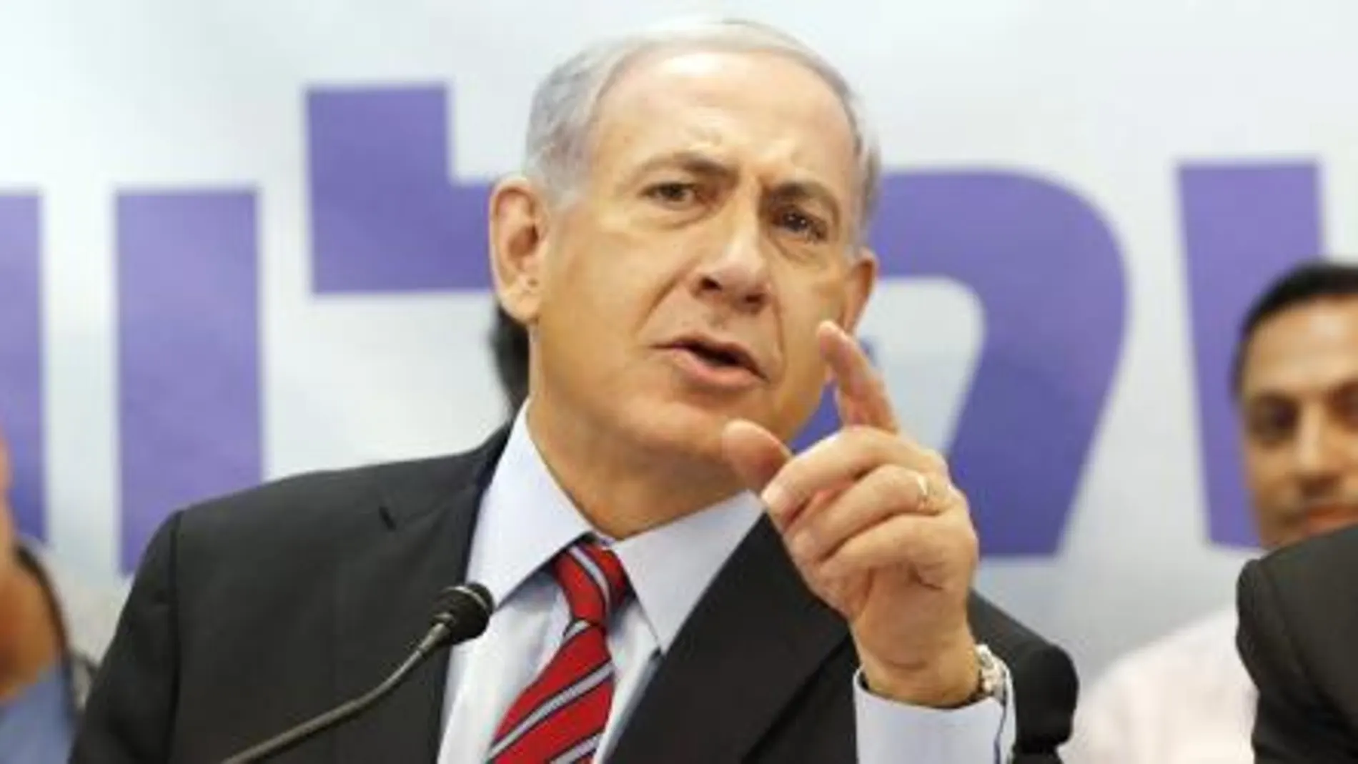 Benjamin Netanyahu, tras la reunión de su gabinete hoy domingo.