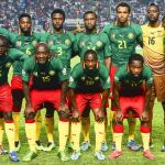 Los jugadores de la selección camerunesa, durante el partido de clasificación para el Mundial disputado frente a Túnez en octubre