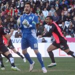 Los jugadores del Almería celebran el segundo gol de Macedo (d) ante el Córdoba