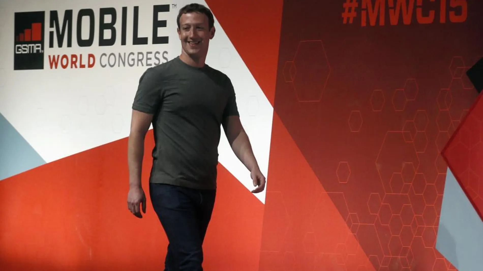 Mark Zuckerberg, durante su conferencia en Barcelona