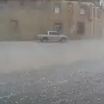 El granizo arrasa el municipio valenciano de Sinarcas