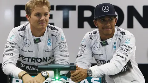 Los pilotos de Mercedes, Nico Rosberg y Lewis Hamilton