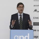 El presidente de Bankia, José Ignacio Goirigolzarri, durante su intervención en el congreso