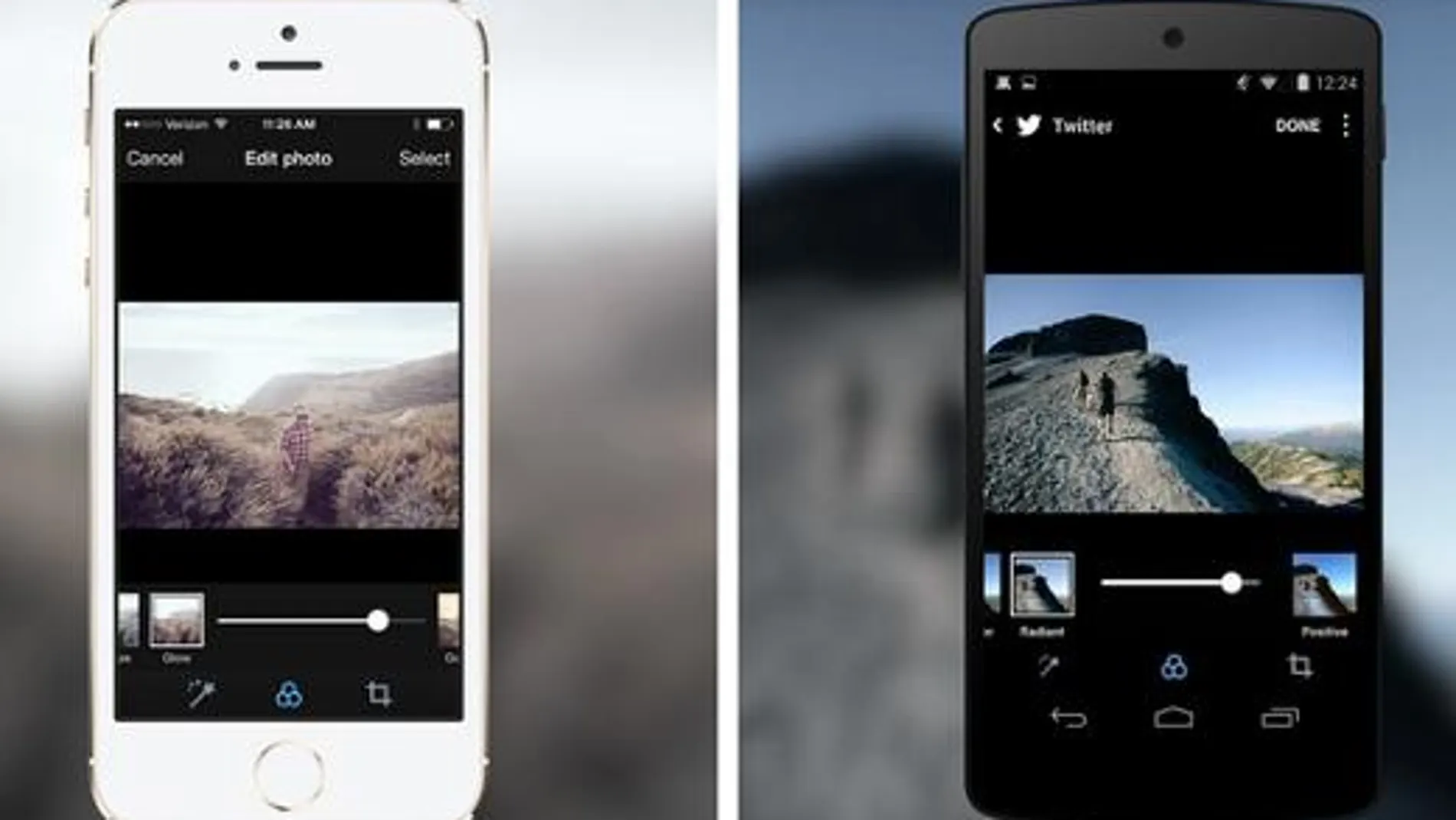 Twitter incorpora nuevos filtros fotográficos a sus apps
