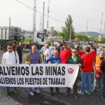 Movilizaciones de mineros en la montaña leonesa la pasada semana