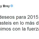  Rajoy felicita el año en Twitter: «España ya sale»