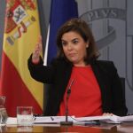 La vicepresidenta del Gobierno, Soraya Saénz de Santamaría,en una imagen de archivo