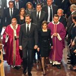 Los Reyes a su llegada al funeral en la Sagrada Familia