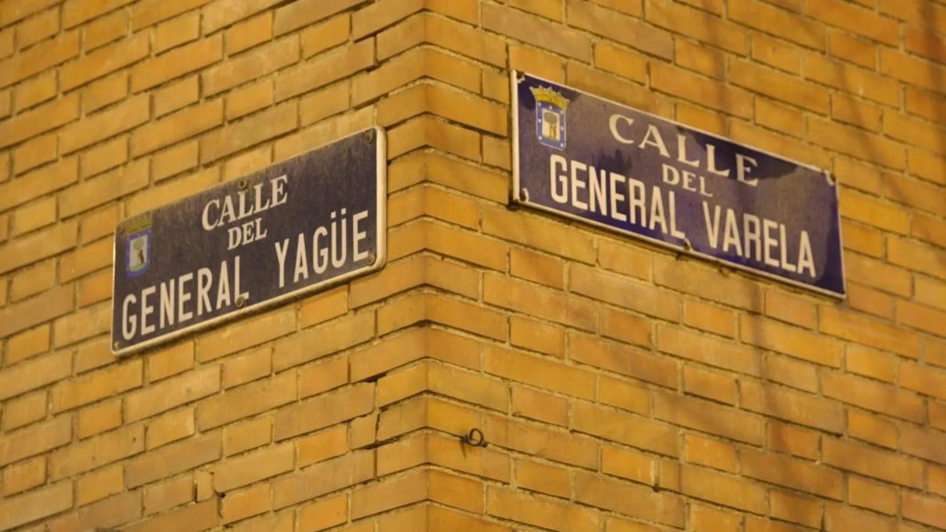 Dos calles dedicadas a militares franquistas en Madrid.