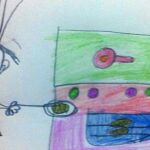 Jugar a las cocinitas ya no es sólo cosa de chicas como refleja Inés Cordero, de 7 años, en su dibujo