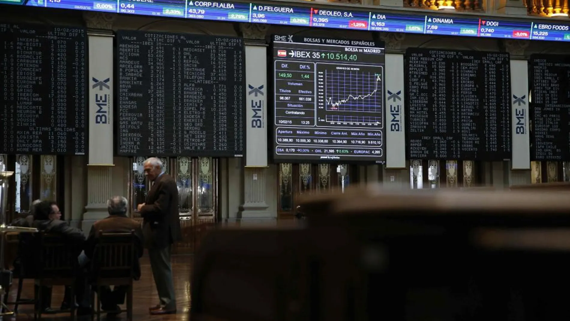 Imagen de la Bolsa de Madrid