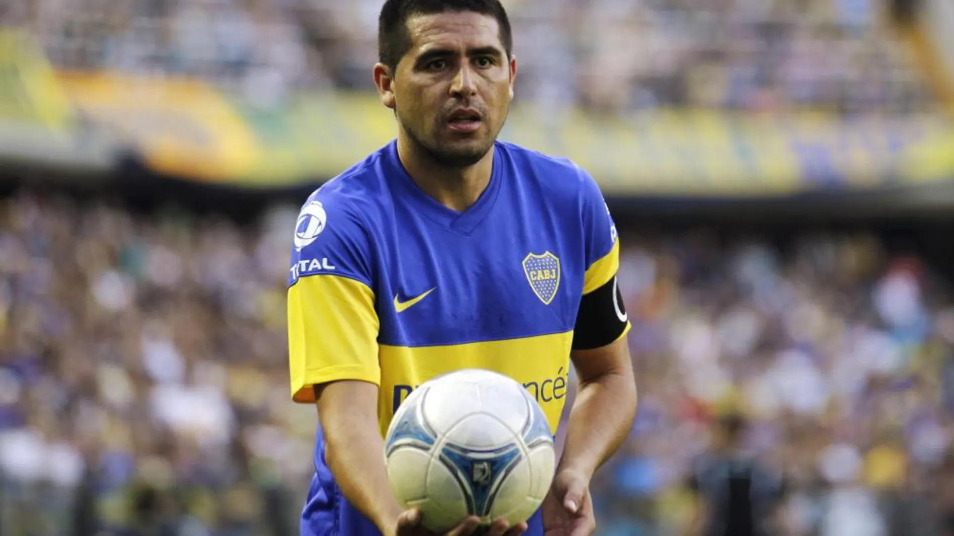 Juan Roman Riquelme con Boca Juniors.