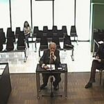 El expresidente de la Generalitat Jordi Pujol, durante su declaración ayer como imputado por blanqueo de capitales y delito fiscal.